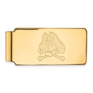 14k Gold Plated Silver East Carolina U Money Clip